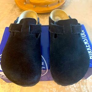 Birkenstock Boston, Soft footbed,  7/7.5 Wide, Like new